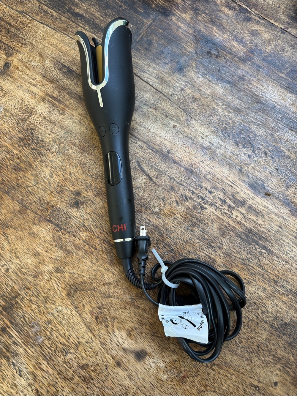CHI Spin N Curl Automatic Rotating Hair Curler Black Ceramic Curling Iron